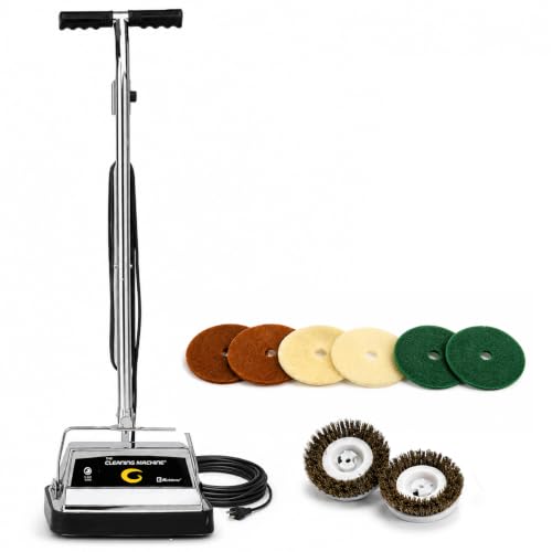 Image of Koblenz P-1800 Floor Polisher and Buffer, 12 in Twin Brush, 2 Speeds, Gold