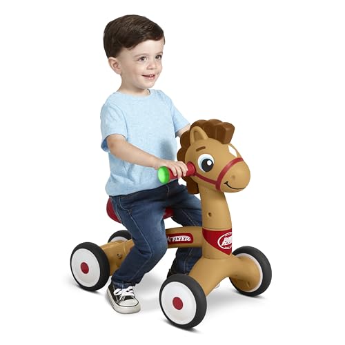 Radio Flyer Lil' Racers: Percy The Pony Ride on Toy, for Ages 1-3,Red