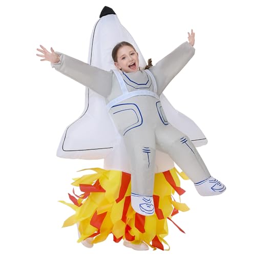 Disfraz inflable de nave espacial para niños miniatura 2