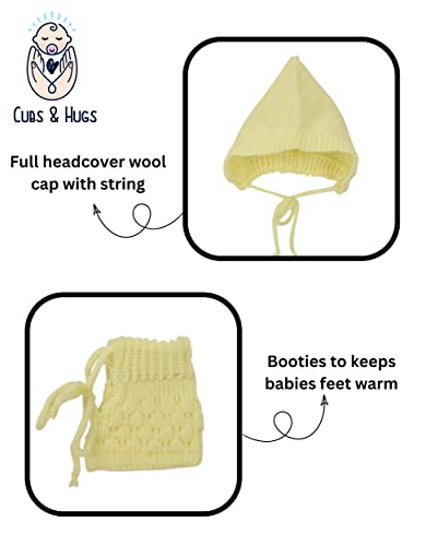 Image of CUBS & HUGS Baby Girl's Wool V-Neck Sweater