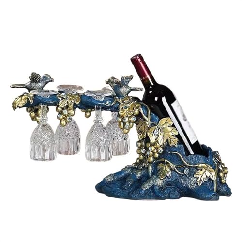 Soporte para botellas de vino SONGCHAO azul compacto miniatura 1