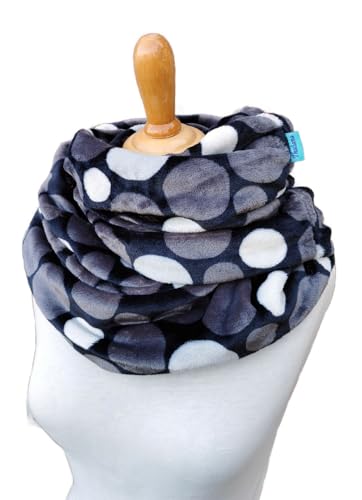 STONES kuscheliger Loop Schal schwarz grau Loopschal für Damen