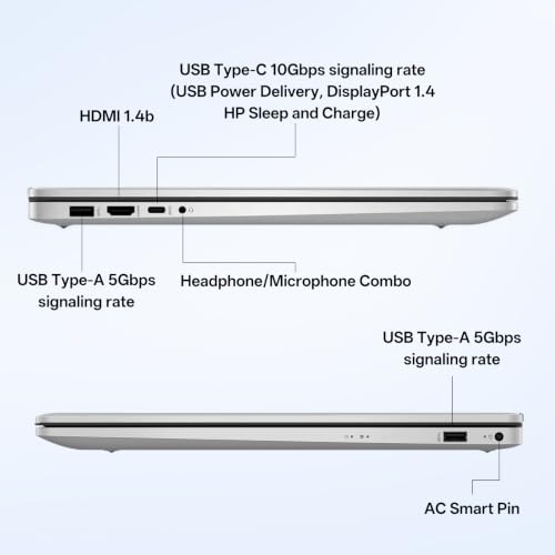 HP Essential 17.3" HD+ TouchscreenLaptop, Intel 5 120U, 16GB DDR4 + 512GB - image 9