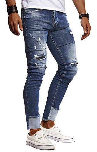 Leif Nelson Jeans da Uomo Pantaloni Jean LN-9165