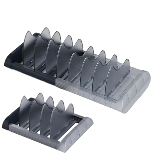 Organiseur de couvercle de casserole multifonctionnel à base extensible - 8