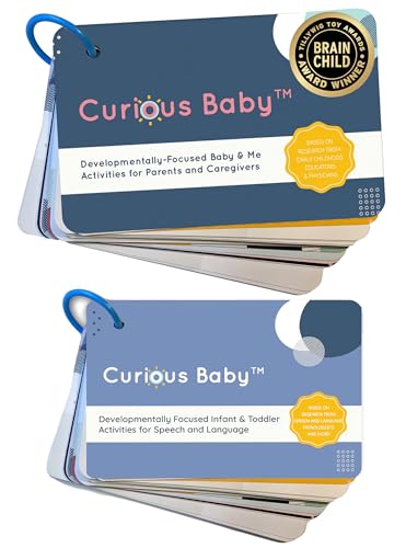 Image of Curious Baby™, and Speech Cards. Award Winning 40+ Activities for Baby & Me, Activity at Home, Speech Development and Language Development