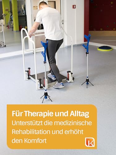 STEETS Abstellhilfe 1x - für Krücken & Gehhilfen - Fördert Selbstständigkeit & Rehabilitation - Minimiert Verletzungsrisiko - Höhenverstellbar