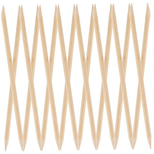 VICASKY 200pcs Manicure Sticks Multi Purpose Cuticle Nail Cleaning Sticks Double Sided Design Safe Reliable Nail Care Tools