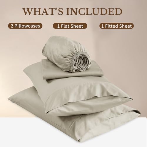 Image of Bedlifes 1000TC Egyptian Cotton Queen Sheets, 4Pcs, 16 inch Deep Pocket