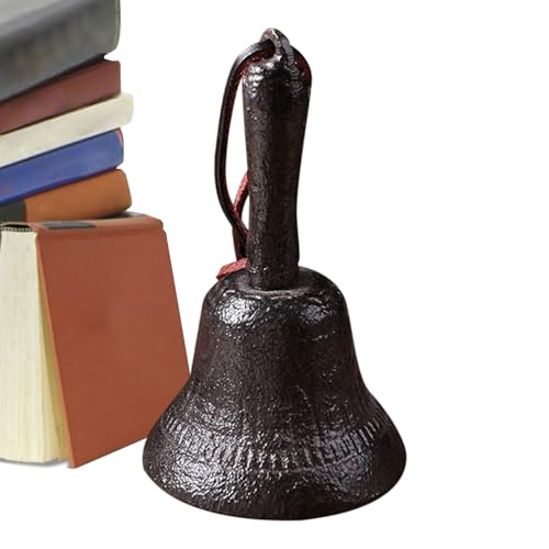 Cloche De Table | Cloche D'école en Fonte,Décoration Sonnette Vintage Portable pour Sonner Attirer L'attention Service | Cloches pour Classe Entrée Porte D'entrée