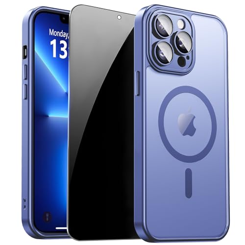 Image of for iPhone 13 Pro Max Case with Privacy Screen Protector,Light Blue