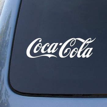 COCA-COLA - Coke - Vinyl Car Decal Sticker #1768 | Vinyl Color: White