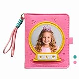 Rheilled Small Mini Kids Photo Album 4x6, Soft & Durable Kids Scrapbook for Boys & Girls, Holds 100 Photos,Perfect Photo Album Gift for Boys, Girls, New Parents, Birthday & Family (Pink)