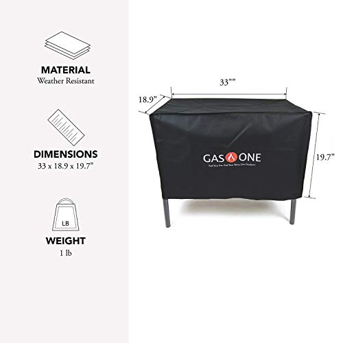 Gas ONE Two Burner Patio Cover Weather & Dust Resistance Cover for Majority of Double Burners - Thumbnail 2