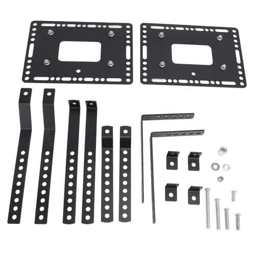 Soportes universales para alforjas rígidas de moto Fabater, kit de soportes laterales de aleación de aluminio para maletas laterales de 18L, izquierdo y derecho