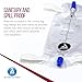 Dynarex Urinary Leg Bag, for Use with Catheter, has a Non-Drip Closure & Anti-Reflux Valve, 600 ml/20 oz Capacity, Medium, White, 1 Box of 12 Leg Bags