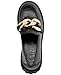 Karl Lagerfeld Paris Women's Giana Embellished Loafer Flat, Black/Gold, 8