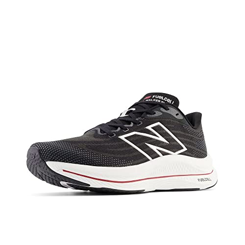 New Balance Men's FuelCell Walker Elite V1 Walking Shoe, Black/Team Red/Silver, 12 M by New Balance - Used condition - US$60.06