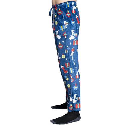 Peanuts Snoopy and Woodstock Christmas Presents All Over Adult Sleep Ultra-Soft Pajamas Lounge Pants - Officially Licensed3