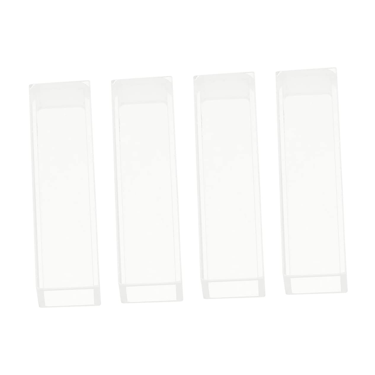 Buy PLAFOPE 4pcs Glass Cuvette Glass Test Tubes Square Cuvette Science