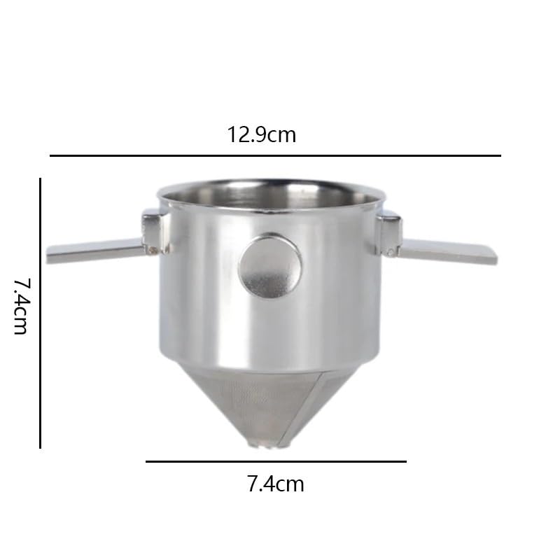 Kaffeefilterbecher aus Edelstahl 304, tragbarer Handspülfilter, Filterpapier, filterfreier Trichter, Kaffeeutensilien