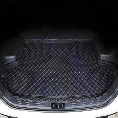 Tapis de coffre en cuir pour Citroën C3 Aircross 2017-2022 protection imperméable noire