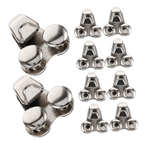 BIUDECO 20Pcs Shoe Lace Locking Clips Durable Boot Hooks for Repair Rivets for Outdoor Sports and Hiking Easy to Install Lace Fittings for Sneakers and Climbing Boots