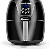 NWOUIIAY Hei&szlig;luftfritteusen Air Fryer 1800W LED-Touchscreen 5,5L Heissluft Fritteusen 7 Programmen Friteuse ohne &Ouml;l Digitales Display