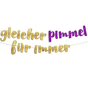 Lustige Girlande, Glitzerbanner Gleicher Pimmel Für Immer, Lustiges Partyzubehör Junggesellinnenabschied, Bachelorette…