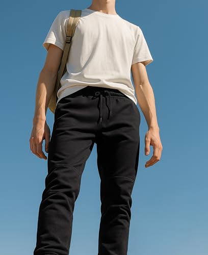 Andrew Scott Boys Fleece Joggers Pants | Multi Pack & Colors | Athletic Loose-fit Kids Sweatpants for Sports4