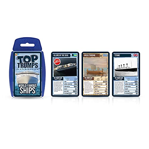 Top Trumps Weltberühmte Schiffe klassisches Kartenspiel, erfahren Sie Fakten über Tanker, Yachten und Kreuzfahrtschiffe… – Ansicht 6