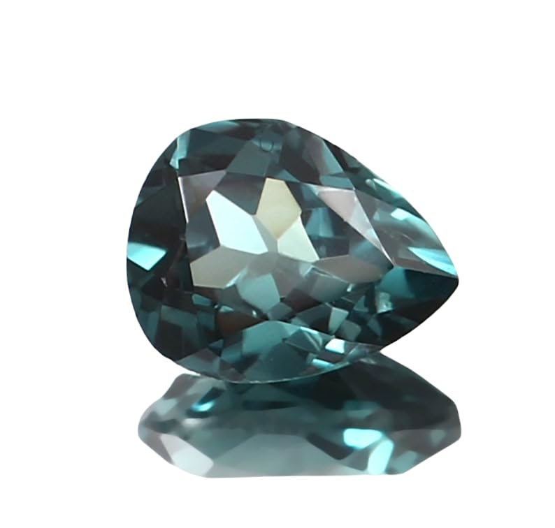Tourmaline indicolite poire 10x8mm pour fabriquer pendentif et bague soi-même