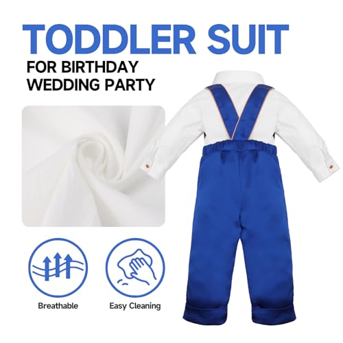 Toddler Suits for Boys 9 12 Months Blue Birthday Baptism Dress Outfit Church Wedding Formal Gentleman baby Tuxedo4