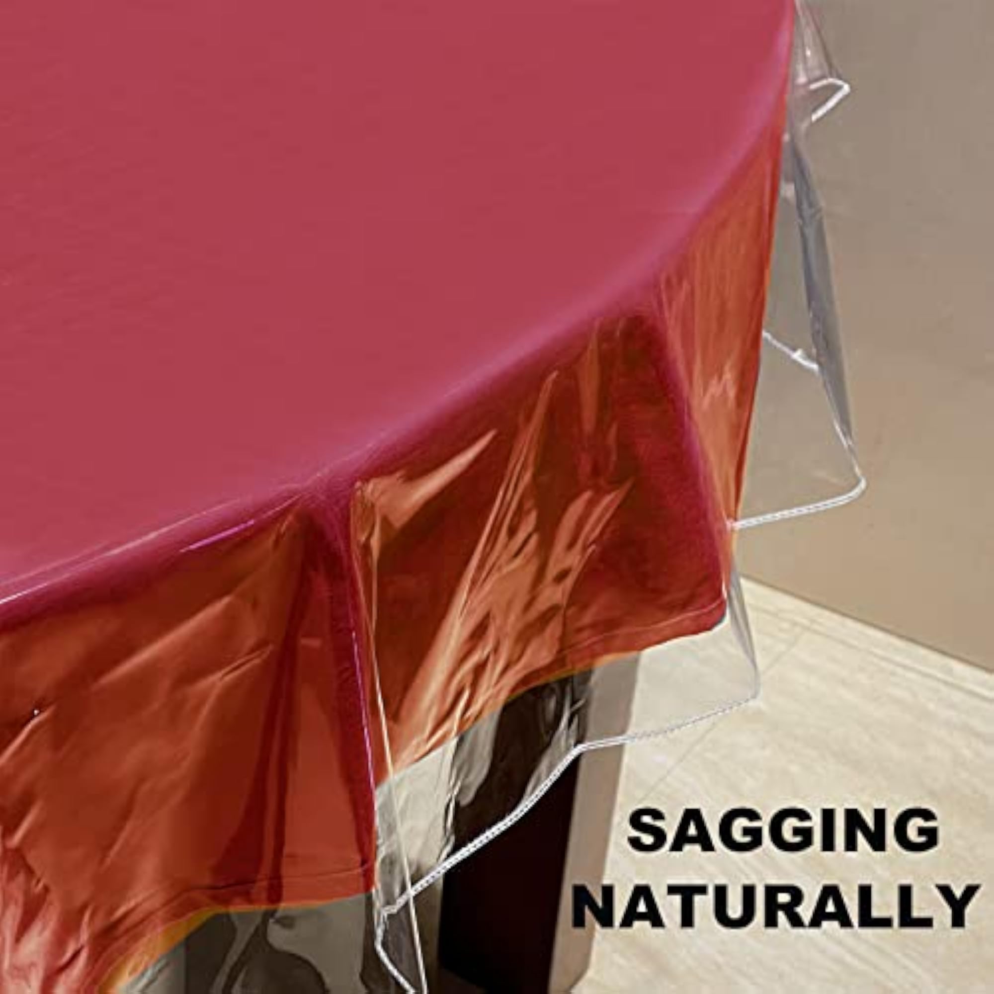 Clear Table Protector, Oval Transparent Cover