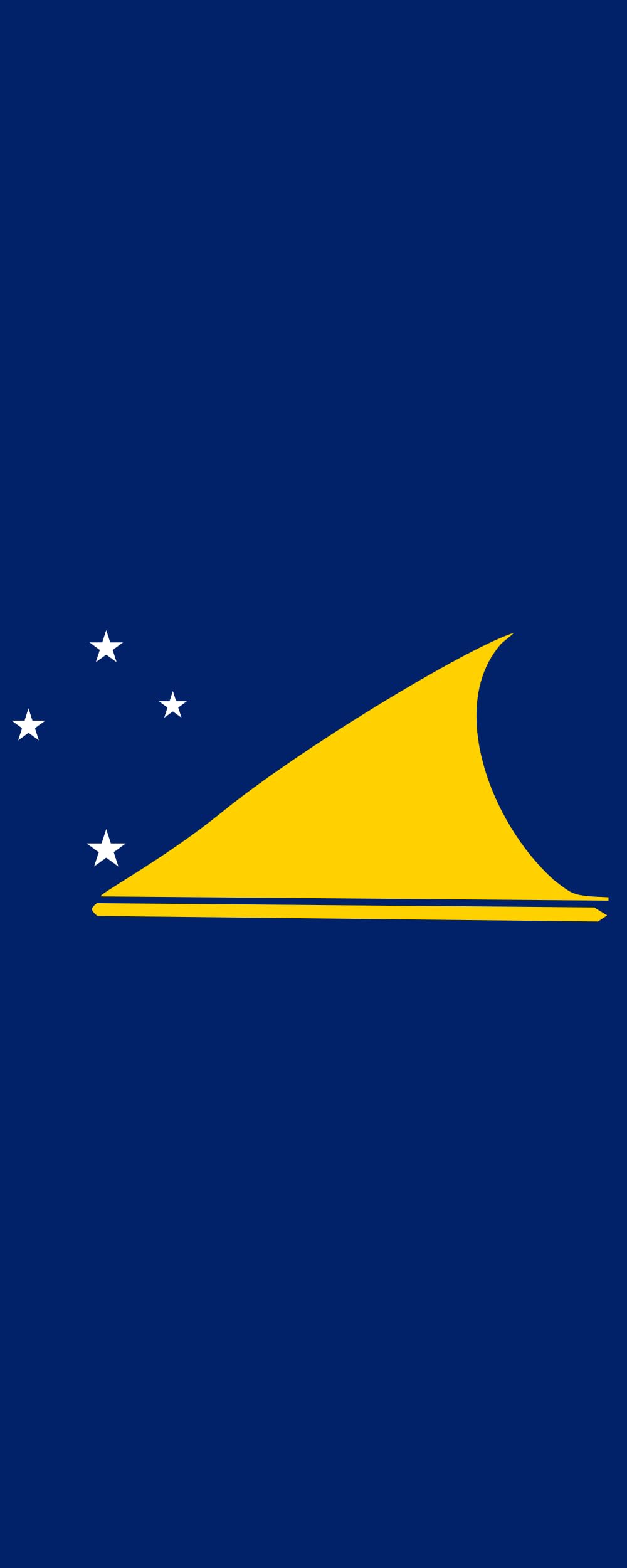 Drapeau Tokelau 300x120cm format portrait mât vertical de 3.5m²