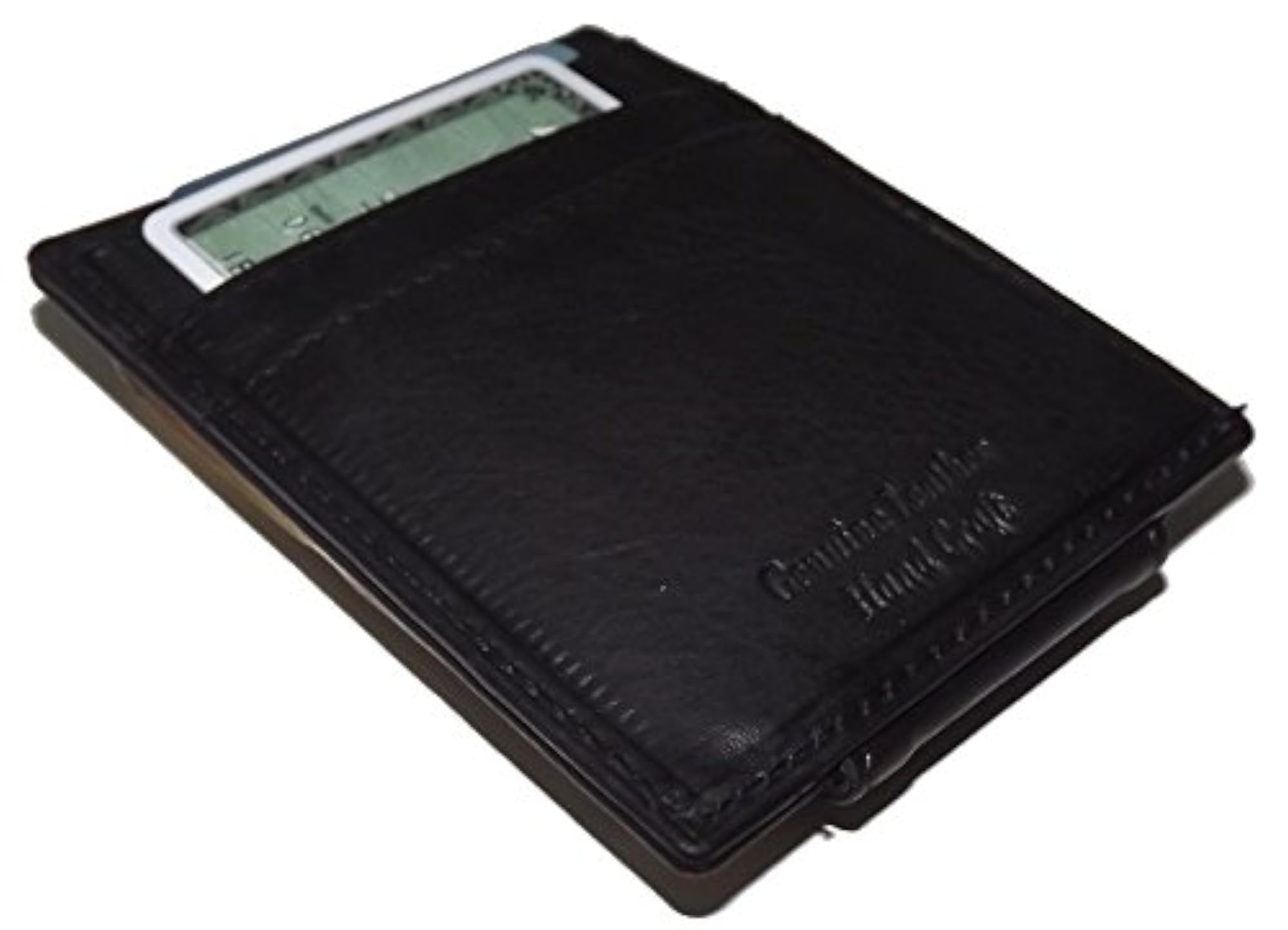 Custom Gold Cross Money Clip Wallet, Brown