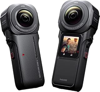 Insta360 ONE RS 1-Inch 360 Edition - 6K 360 Camera with Dual 1-Inch Sensors, Co-Engineered with Leica, 21MP Photo, FlowState Stabilization, Superb Low Light, Water Resistant