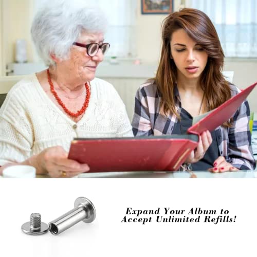 M-Top 30 Pack Chicago Screws And Extention Posts For Binding Extending Scrapbook Photo Album Refill Pages Compatible With Pioneer Photo Albums (Silvery, Diameter 5Mm) #TOP4