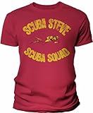 Scuba Steve Shirt - Vintage Movie T-Shirt for Men Women - F/Red-Lg