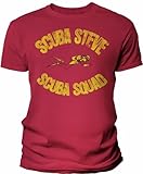 ShirtInvaders Scuba Steve - Funny Retro Vintage Movie Tee Shirts - F/Red-XL