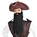 amscan Black Pirate Beard and Moustache