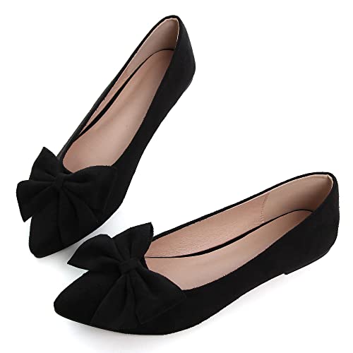 Image of Dear Time Women's Ballet Flats Dress Ballet Shoes Slip on for Office Work Comfortable Shoes