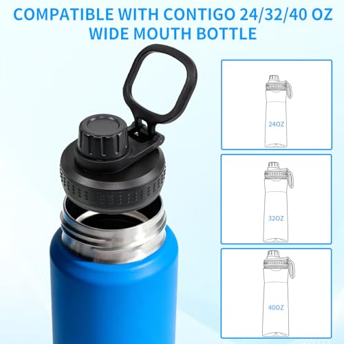 lReplacement Lid Compatible with Contigo 24OZ 32OZ,Leak Proof Spoud Lid Replacement Compatible with Ccontigo replacement lid replacement parts