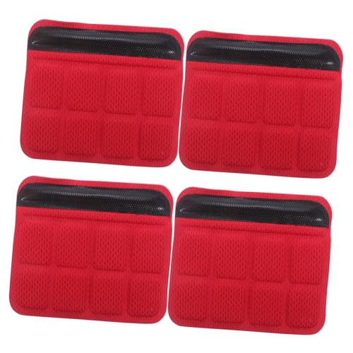 NOLITOY 4個ソフトボールフェイスマスク用チンパッド 通気性スポンジ素材 汗吸収クッション 自転車 スケート アウトドアヘルメット用交換用