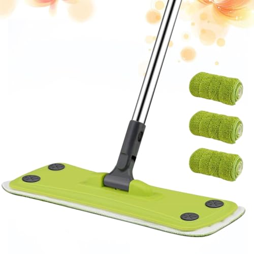 Balai pivotant en microfibre pour sol stratifié et nettoyage humide des surfaces - 8
