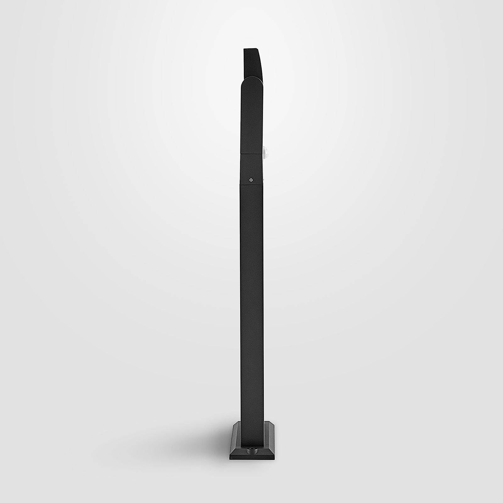 Lindby lampa solarna LED 'Novalie' z czujnik ruchu, styl nowoczesny, kolor aluminiowy, szary, cynkowy, aluminium, IP54