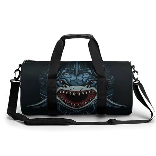Duffel bag de gym Requin Cool sac de sport et randonnee 45cm