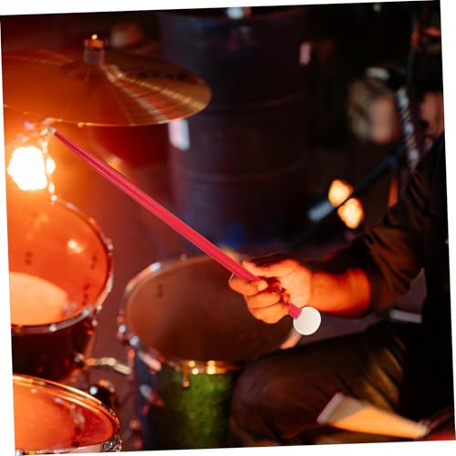 Baquetas de madera de arce con cabezal de fieltro suave para timbal y batería, accesorios para percusión miniatura 4