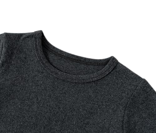Boys Girls Long Sleeve T-Shirts Kids Soft Cotton Basic Layering Tee Tops Undershirts for 12M-14Yrs2