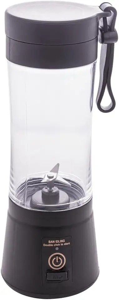 LYOR - Mixer Portátil de Plástico com Entrada USB Preto 8,0cm x 22,5cm